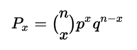 Probability distribution formula